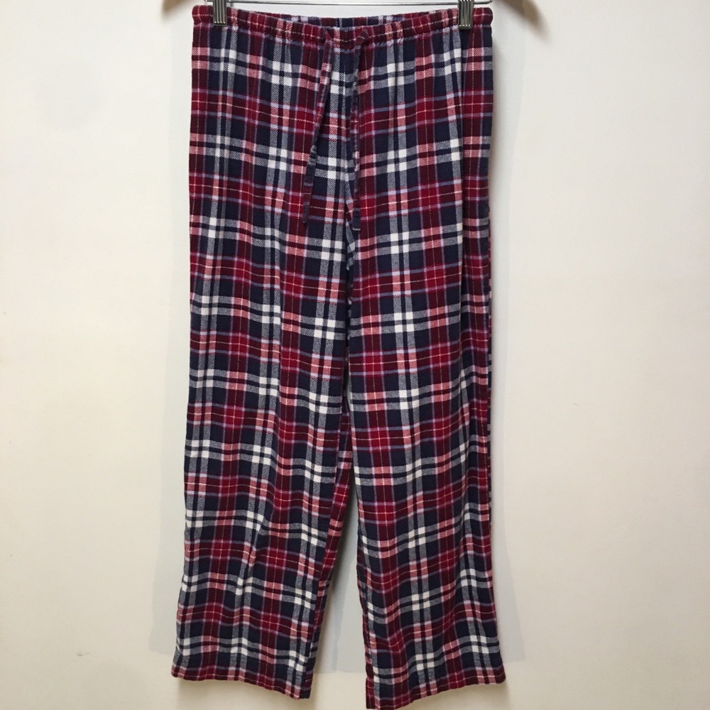 L.L. Bean Women XS Petite Pajama Pants Multicolored Plaid Flannel Cotton‎ Cozy